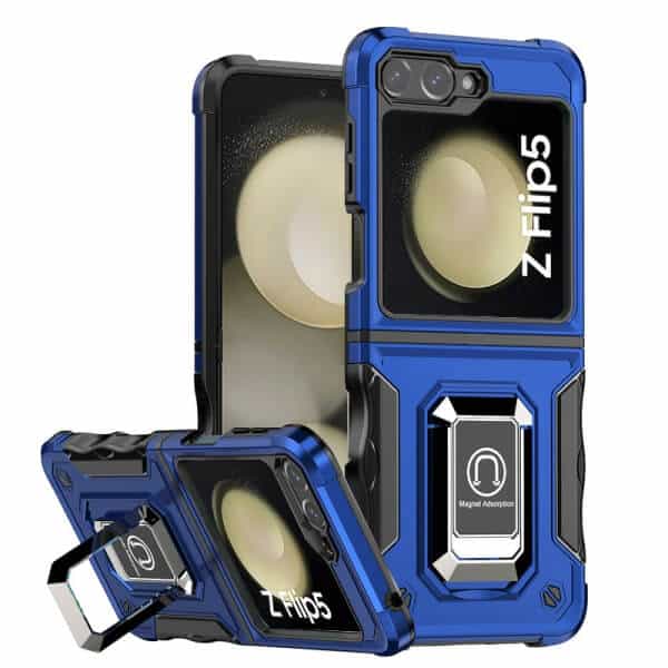 For Samsung Galaxy Z Flip 6 / Flip 5 5G Magnetic Ring Rugged Shockproof Case Heavy Duty Protective Back Cover For Samsung Galaxy Z Flip 6 / Flip 5 5G Magnetic Ring Rugged Shockproof Case Heavy Duty Protective Back Cover